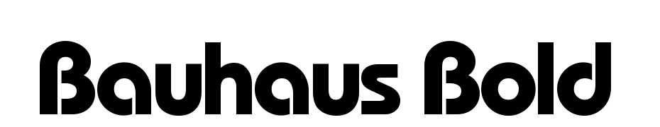 Bauhaus Bold Fuente Descargar Gratis